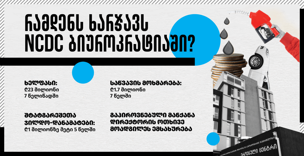 რამდენს ხარჯავს NCDC&nbsp;ბიუროკრატიაში?